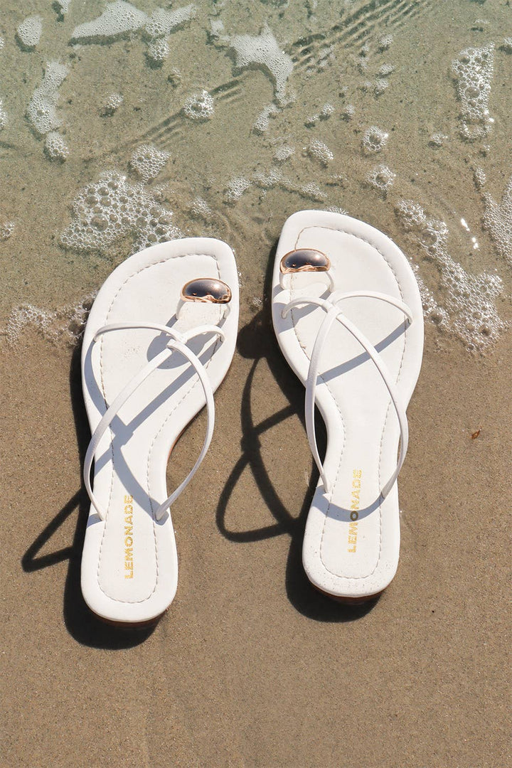Criscross Gold Toe ring Sandals