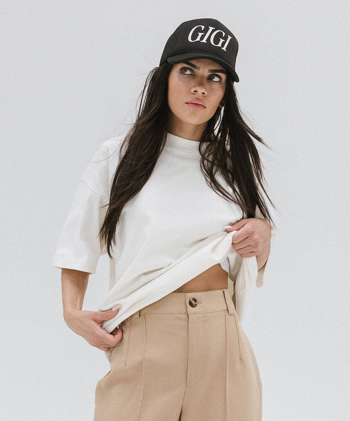 Gigi Foam Trucker Hat: Black