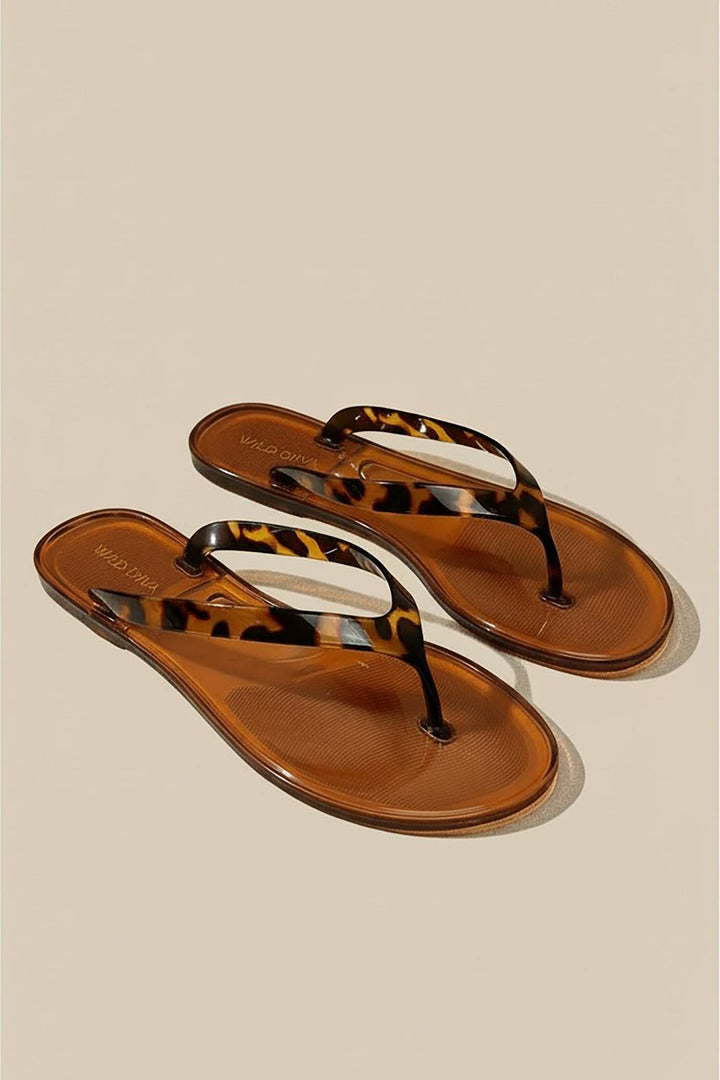 Jelly Tortoise thongs