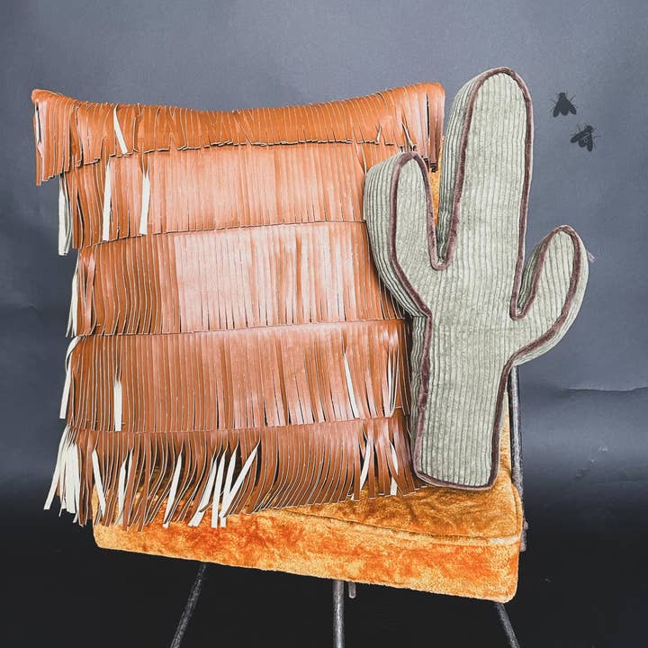 Fringe Flair Saddle Pillow