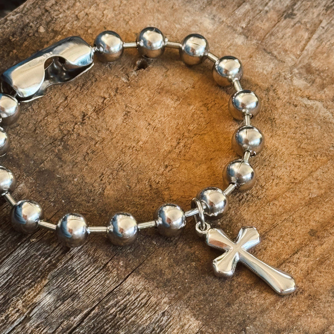 Stainles Steel Cross Bracelet 