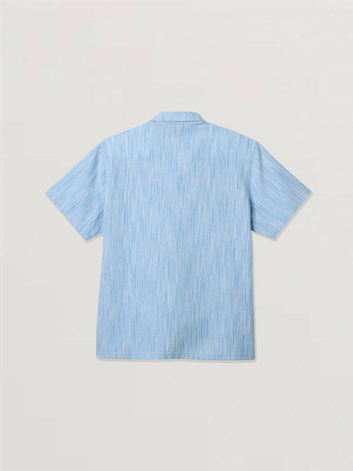 Maui & Sons Ashline Woven Shirt: LIGHT BLUE