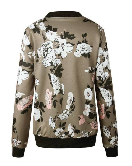 Floral Printed  Bomber Jacket