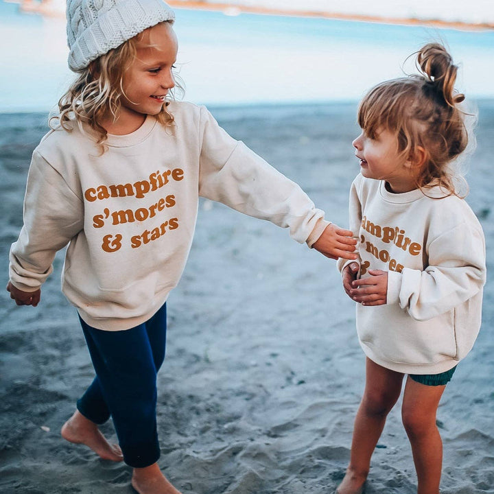 Campfire s'mores & stars Pullover