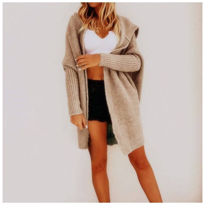 Loose Knit Hoodie Sweater