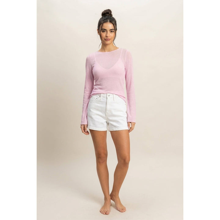 Ribbed Long Sleeve Top