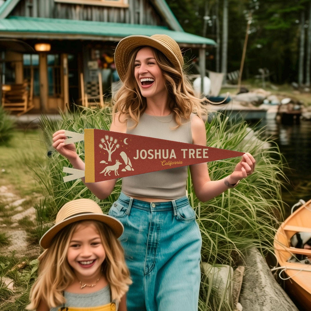 Joshua Tree California Felt Pennant