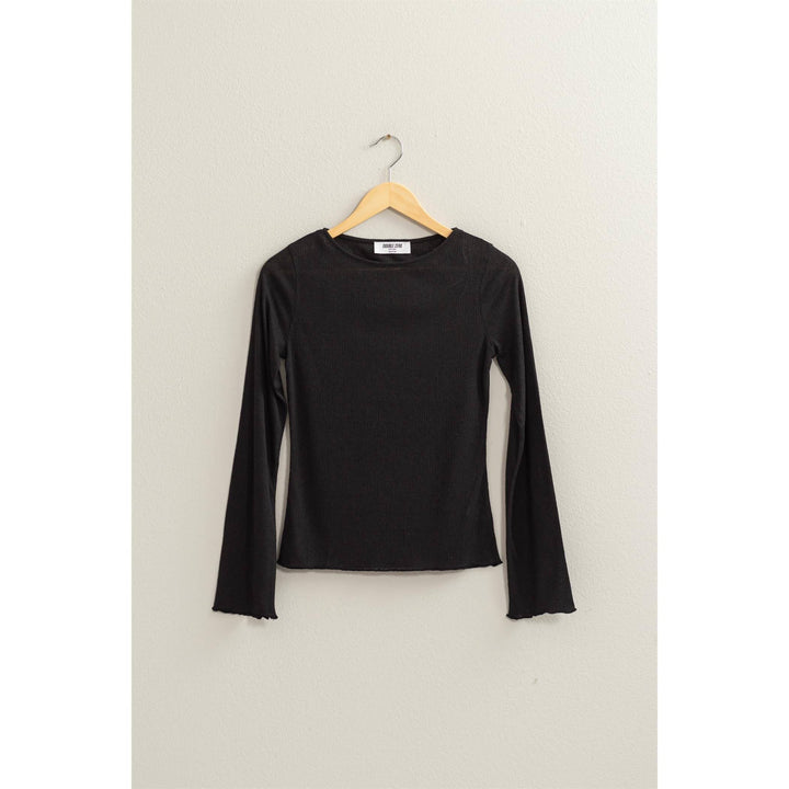 Ribbed Long Sleeve Top