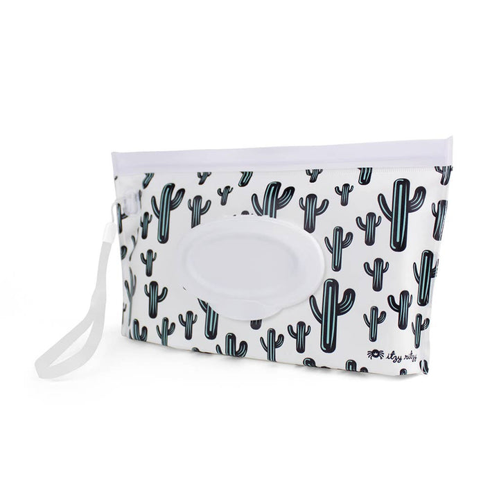Pouch Reusable Wipes Case: Cactus
