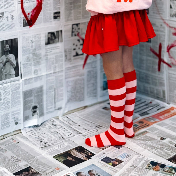 STRIPES knee high socks