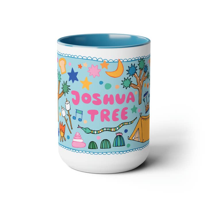 Big Joshua Tree Mug (15oz, Blue)