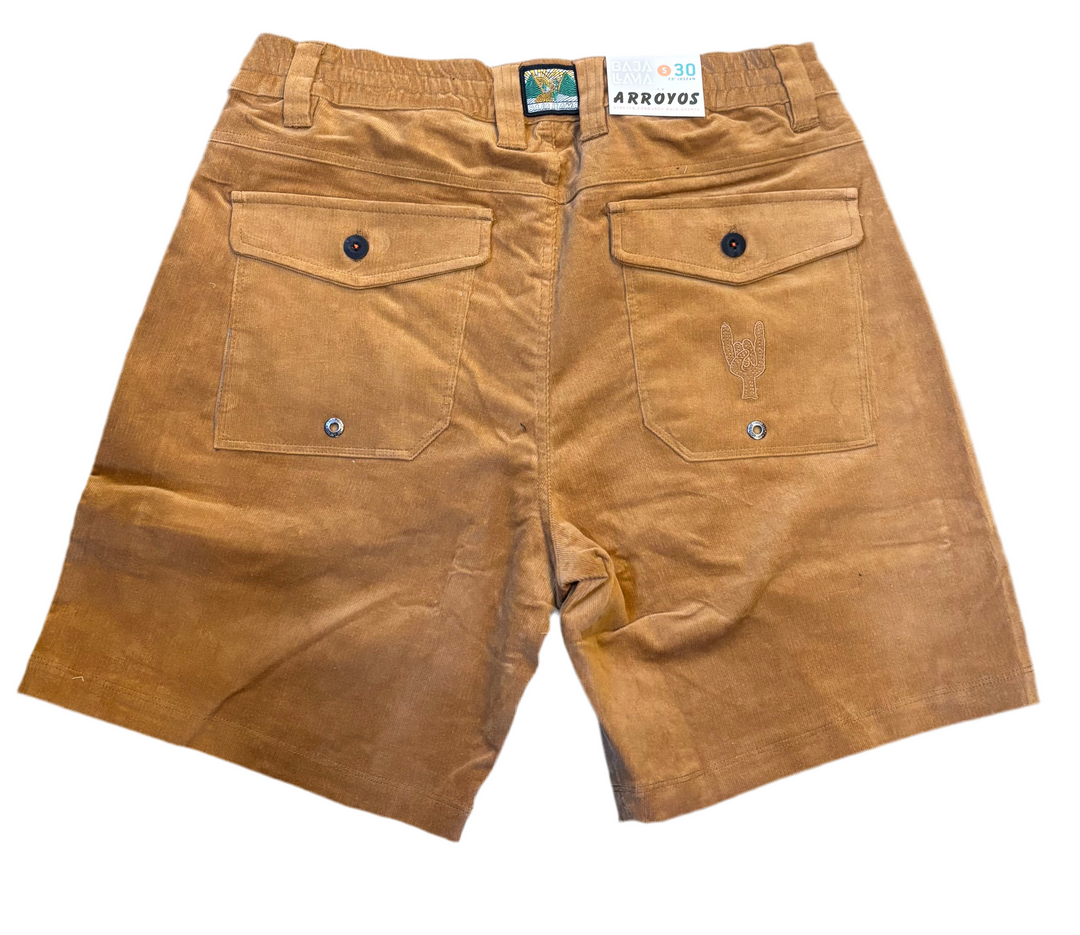 Stretch Corduroy Walk Shorts -Clay