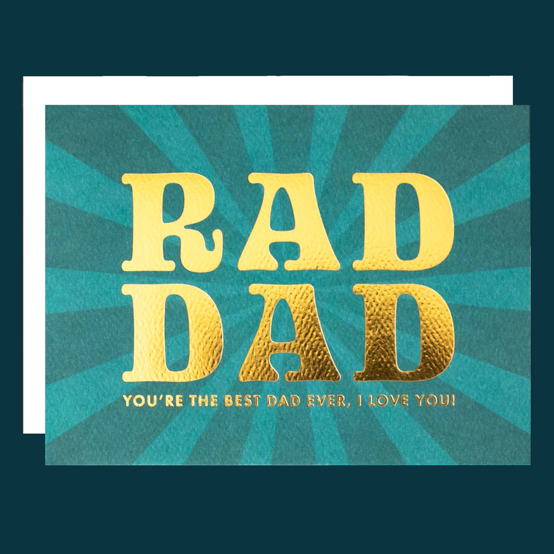 Rad Dad Card | Gold Foil