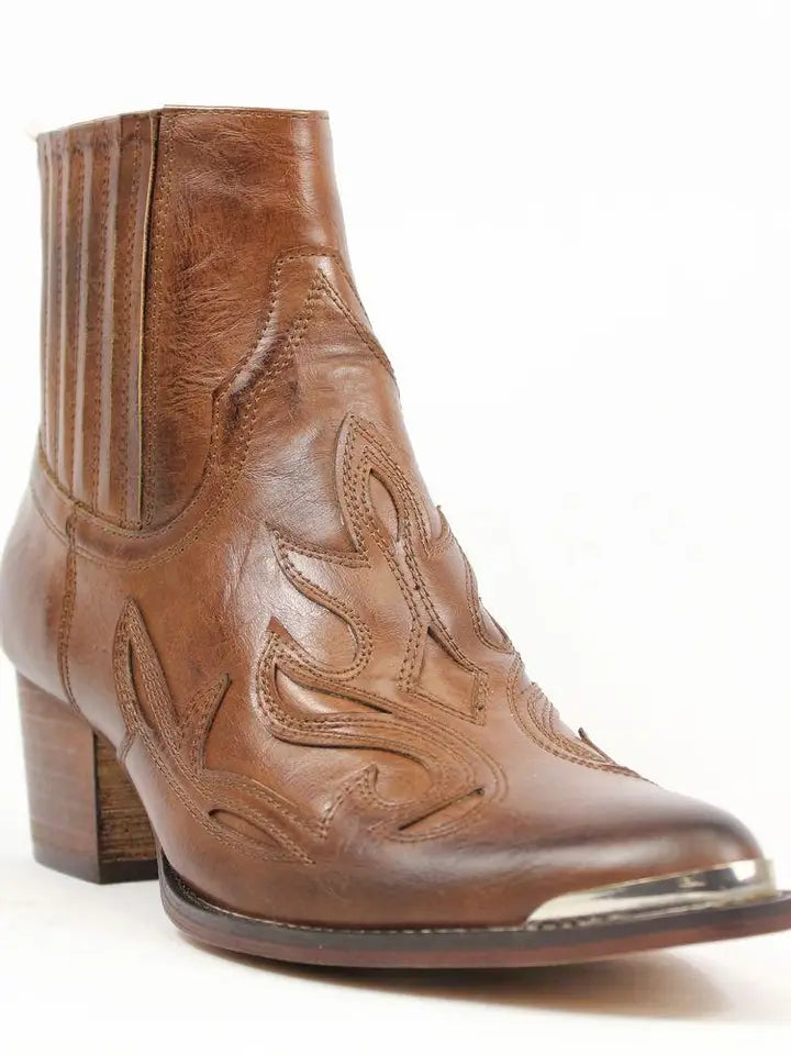 Mary Cowboy Ankle Boots