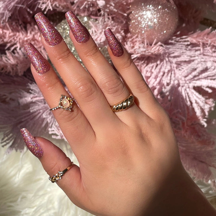 Confetti Coffin Nail