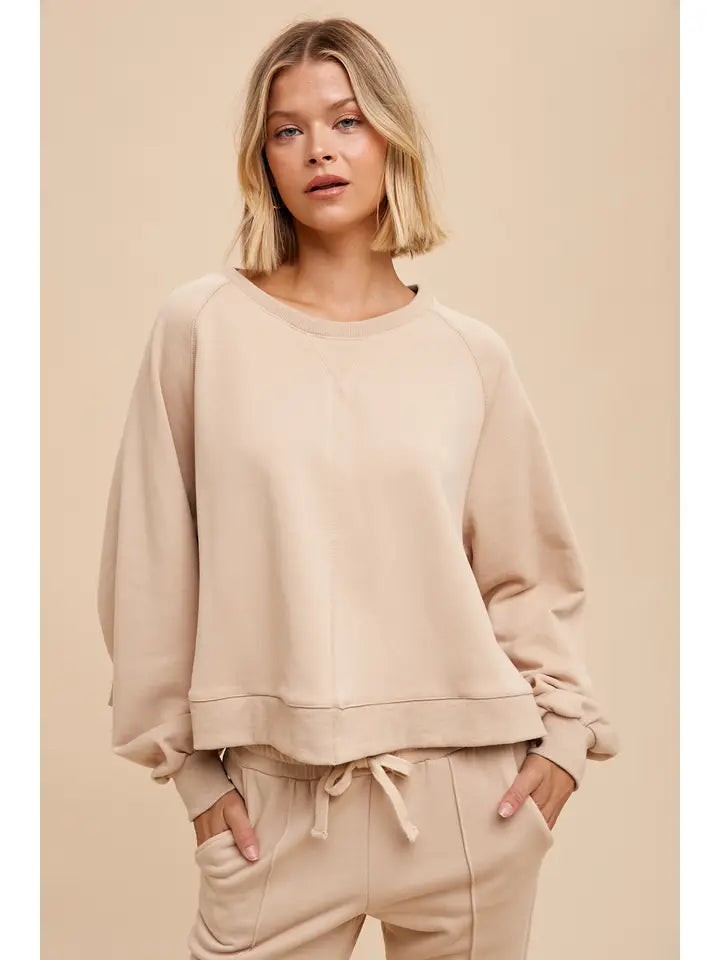 Raglan Pullover Sweatshirt