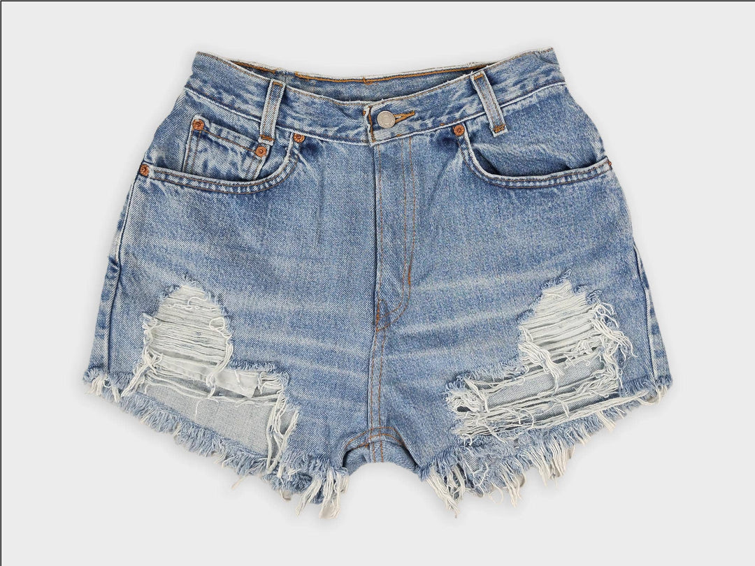 High-Rise Levi Denim Shorts