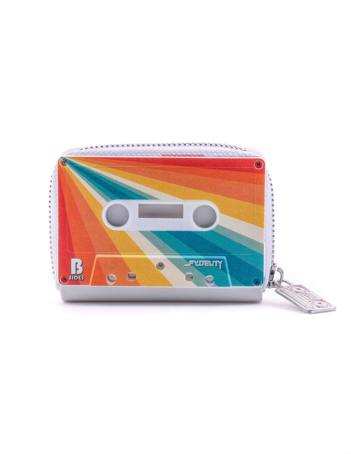 Retro 80s Cassette Wallet -Rainbow