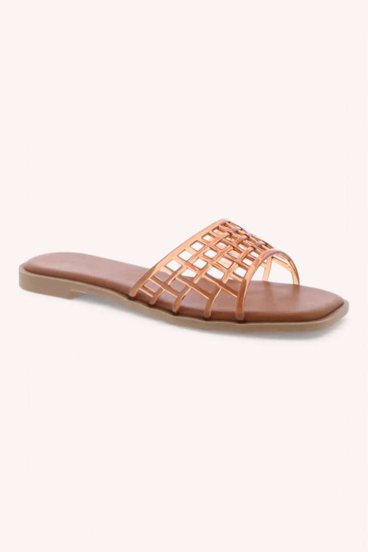Jelly woven slide Sandals