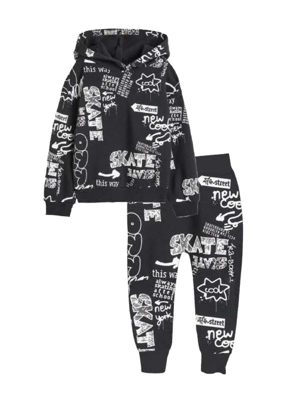 Skate print Sweatshirt & joggers