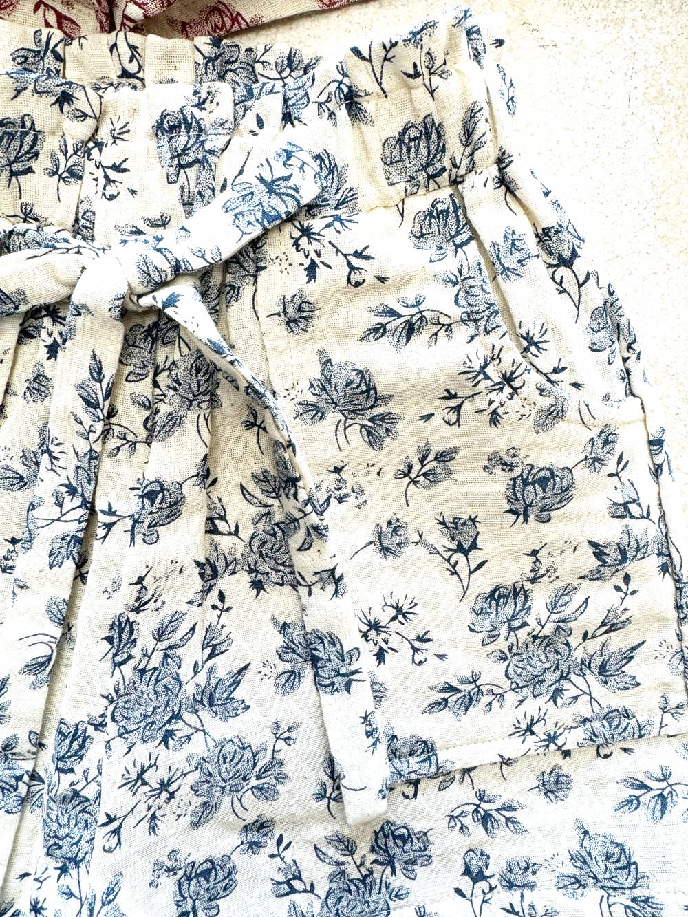 Girls Flower Print Easy Shorts