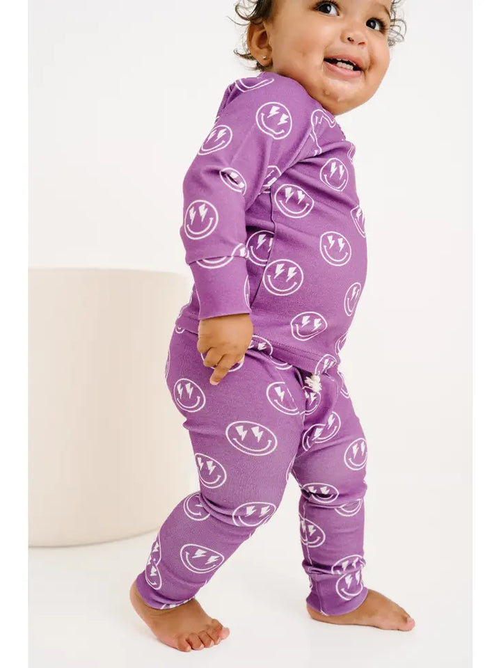 Purple Lightning Smile Lounge Set
