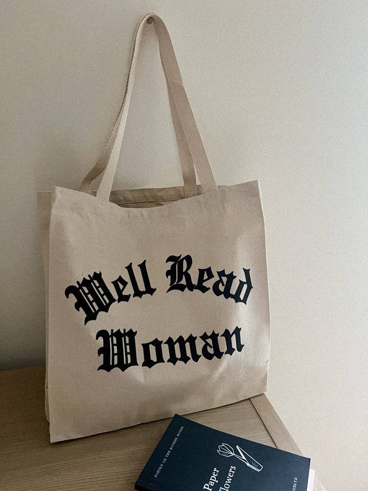 Well-read Woman tote bag