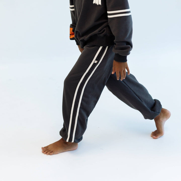 Charcoal &amp; Stripes Joggers