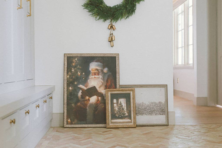 Glowing Christmas Tree Framed Antique