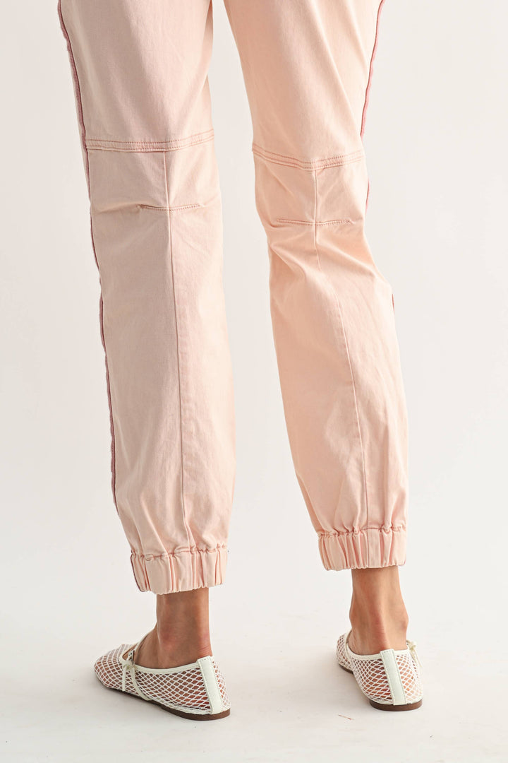Track Pants with Zip Pocket Pink