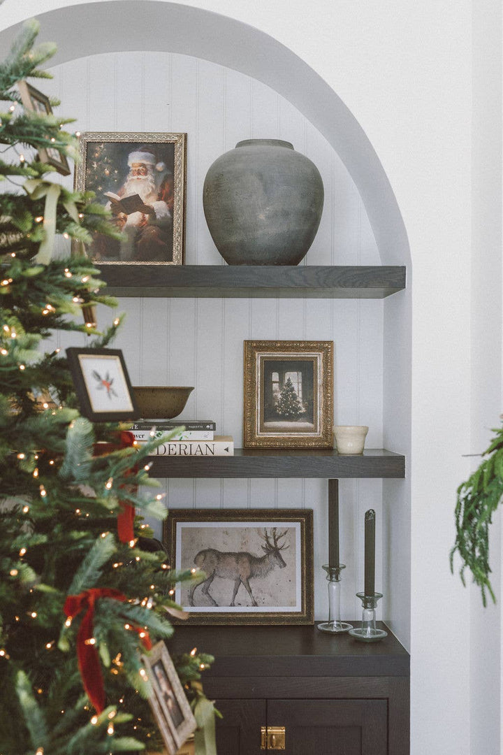 Glowing Christmas Tree Framed Antique