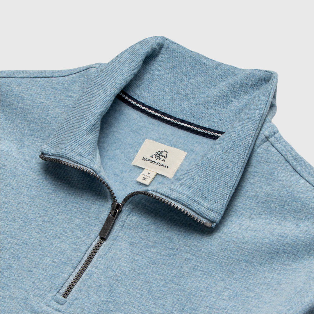 Bobby Fleece Rib Knit Quarter Zip
