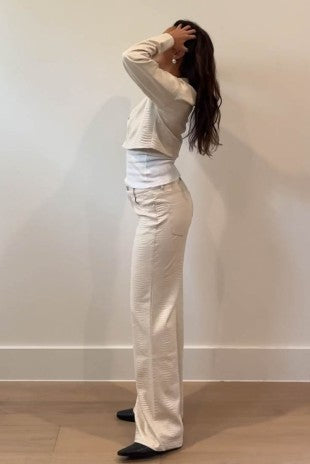 Snakeskin Print Pants