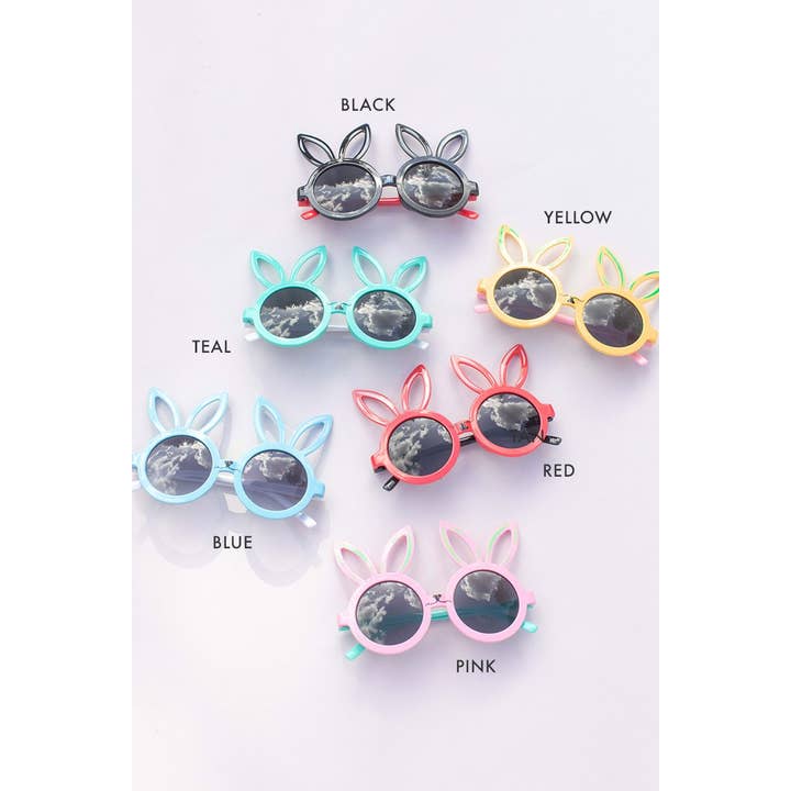 Kids Bunny Teal Sunglasses