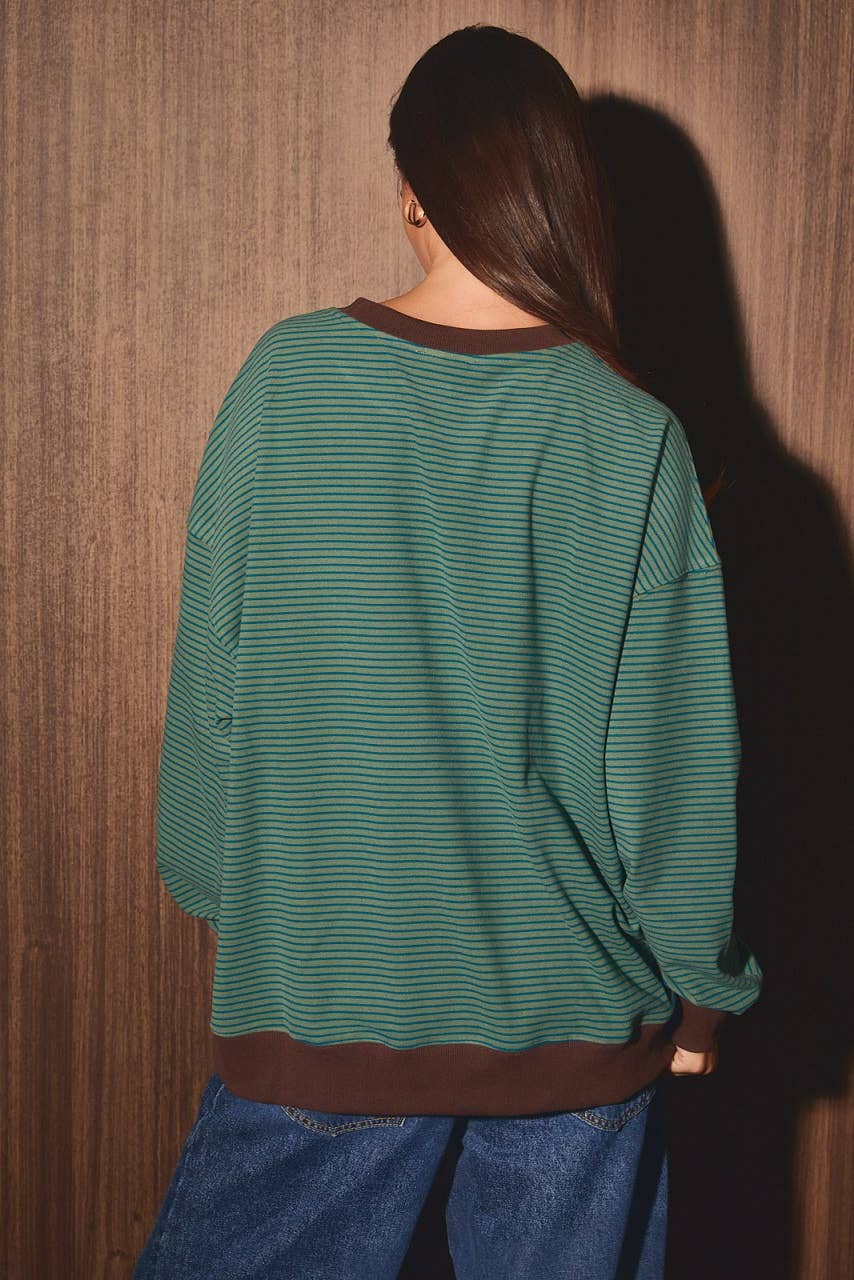 STRIPE SWEATSHIRT
