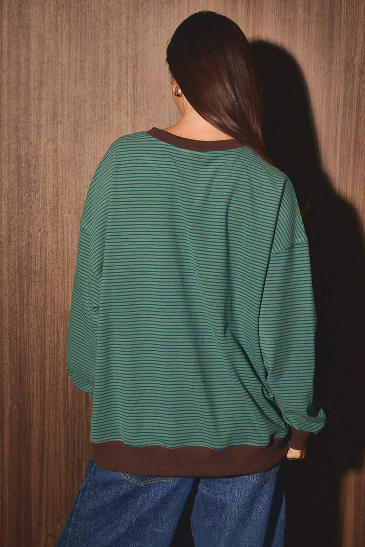 STRIPE SWEATSHIRT