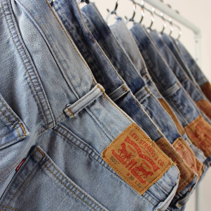 Low-Rise Upcycled Levi's Shorts