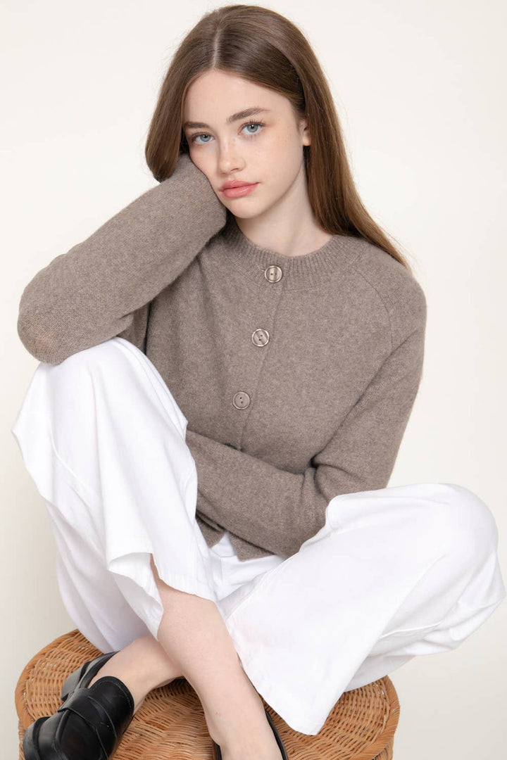 Long Sleeve Button Sweater