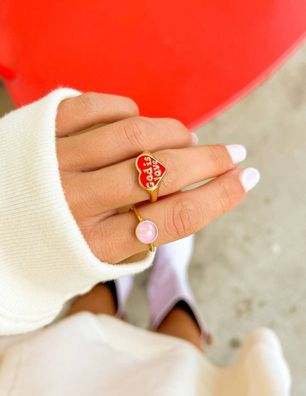 God Is Love Ring