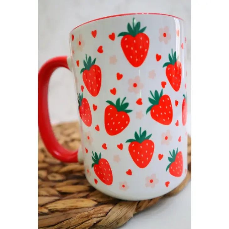 Strawberry Flower Mug