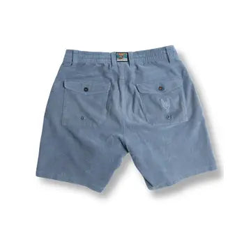 Stretch Corduroy Walkshorts - Steel Blue