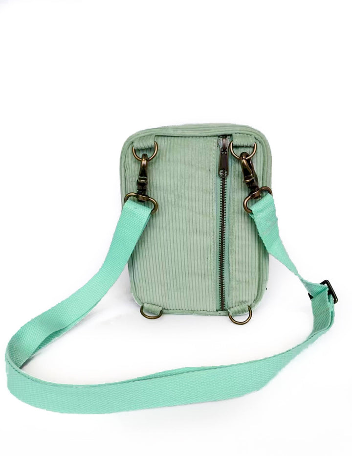 Crossbody Sling Bag | Corduroy Sage