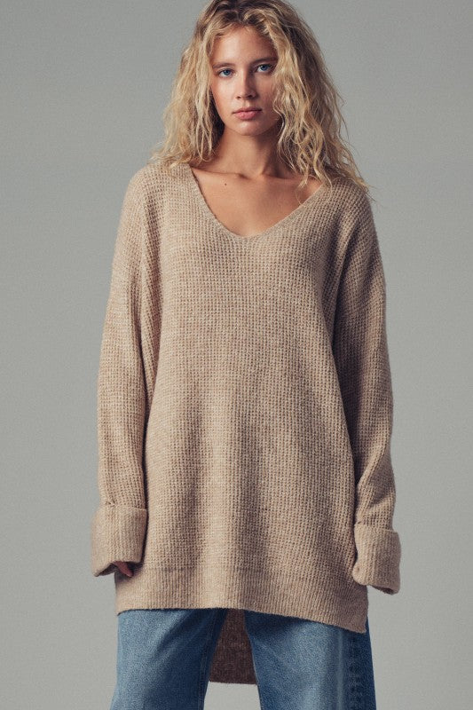 Loose Fit Vintage Boho Knit Sweater Top