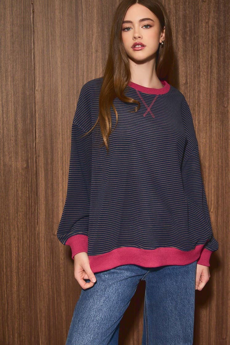 STRIPE SWEATSHIRT
