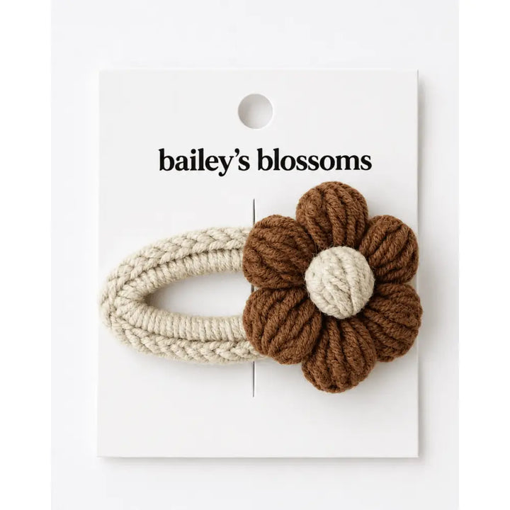 Crochet Daisy Clip
