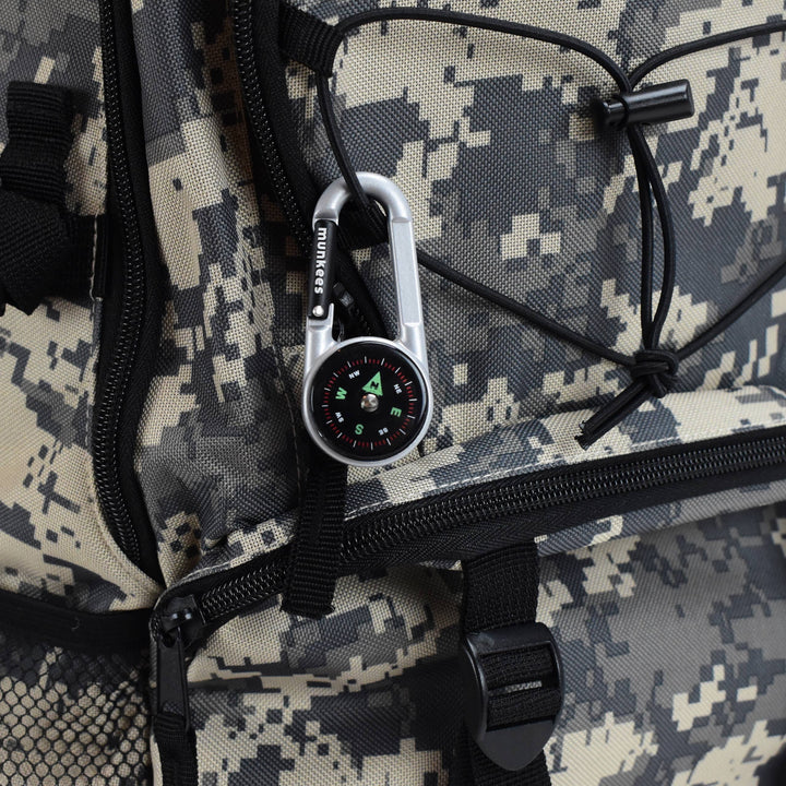 Carabiner Compass with Thermometer