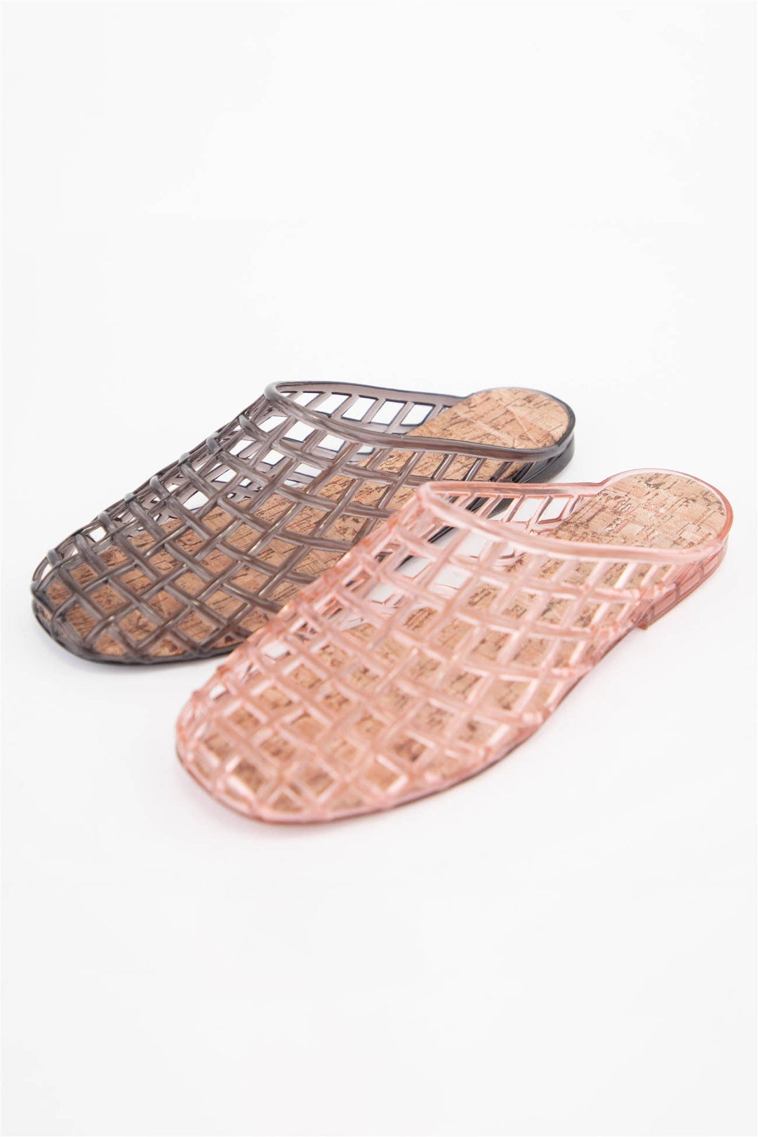 Jelly Basket Mule Slide Flats