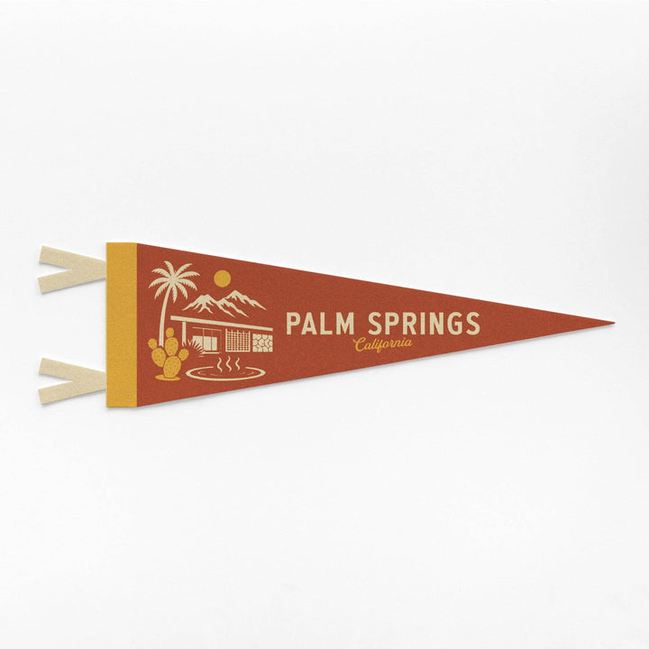 Palm Springs California Felt Pennant : Mini Pennant