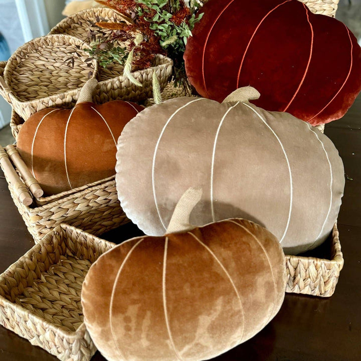 Velvet Pumpkin Pillow