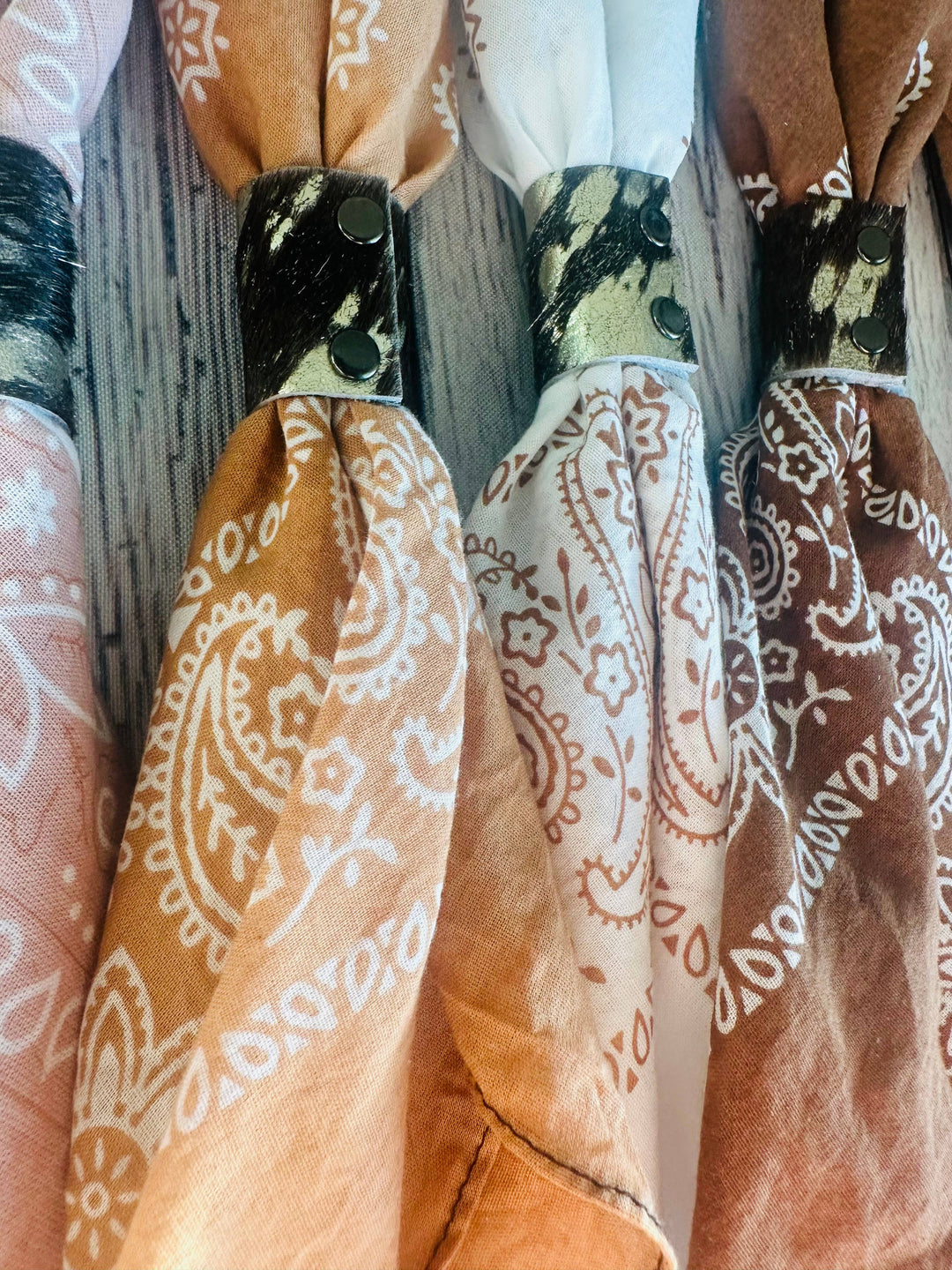 Terracotta Hues Hand Dyed Bandanas